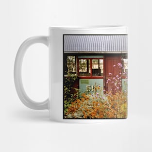 Old tram in a Port Fairy garden Mug